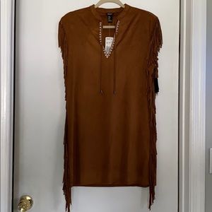 Brown fringe dress by Forever 21. New with Tags!